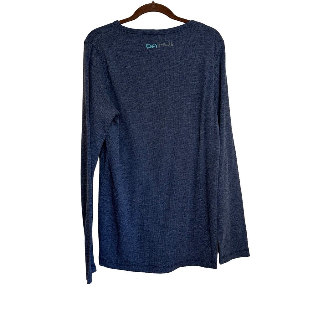 Da Hui Long Sleeve Thermal Waffle Knit Tee Shirt Hawaii sz M - Picture 4 of 8
